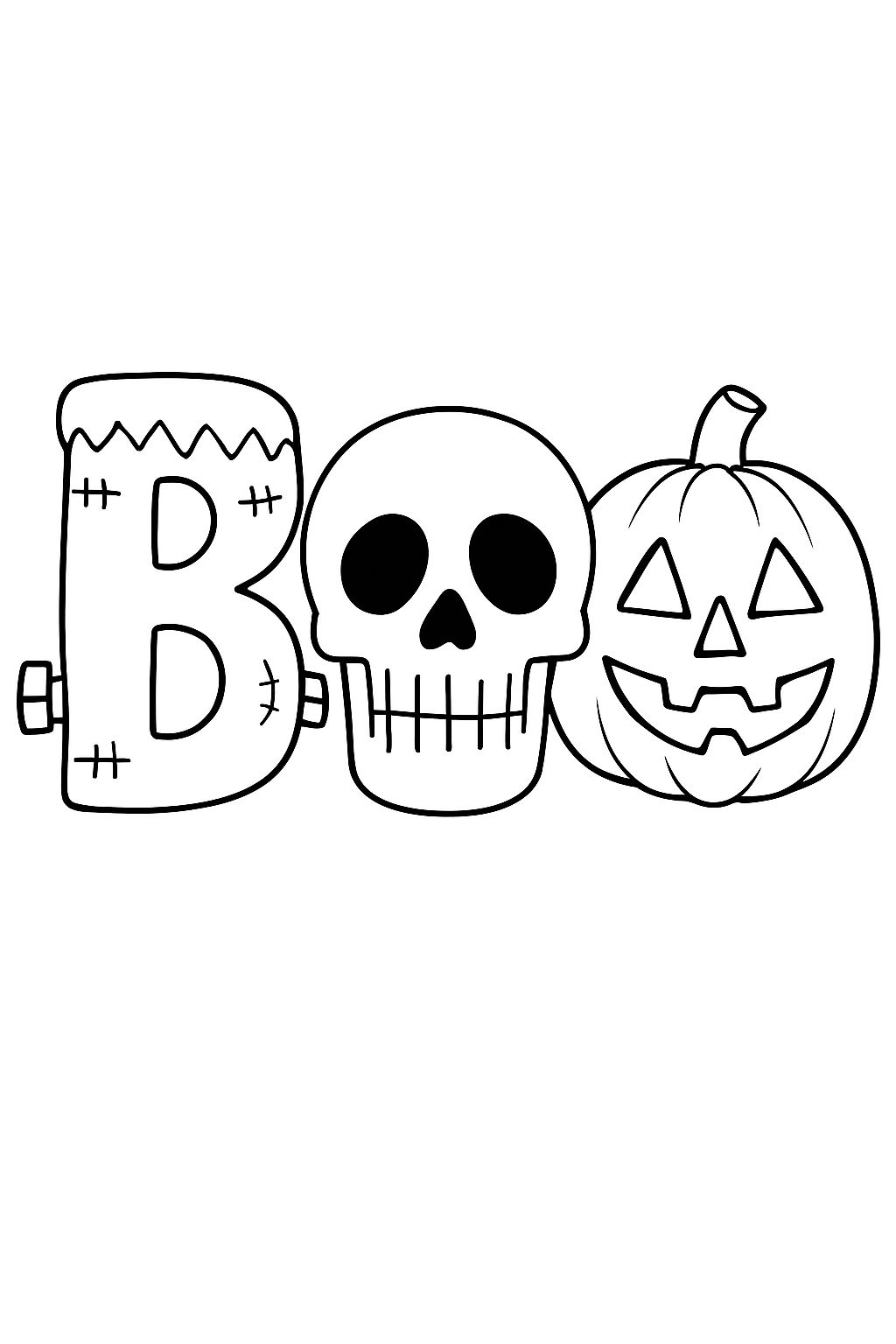 Free - Fun Halloween Characters 'BOO'