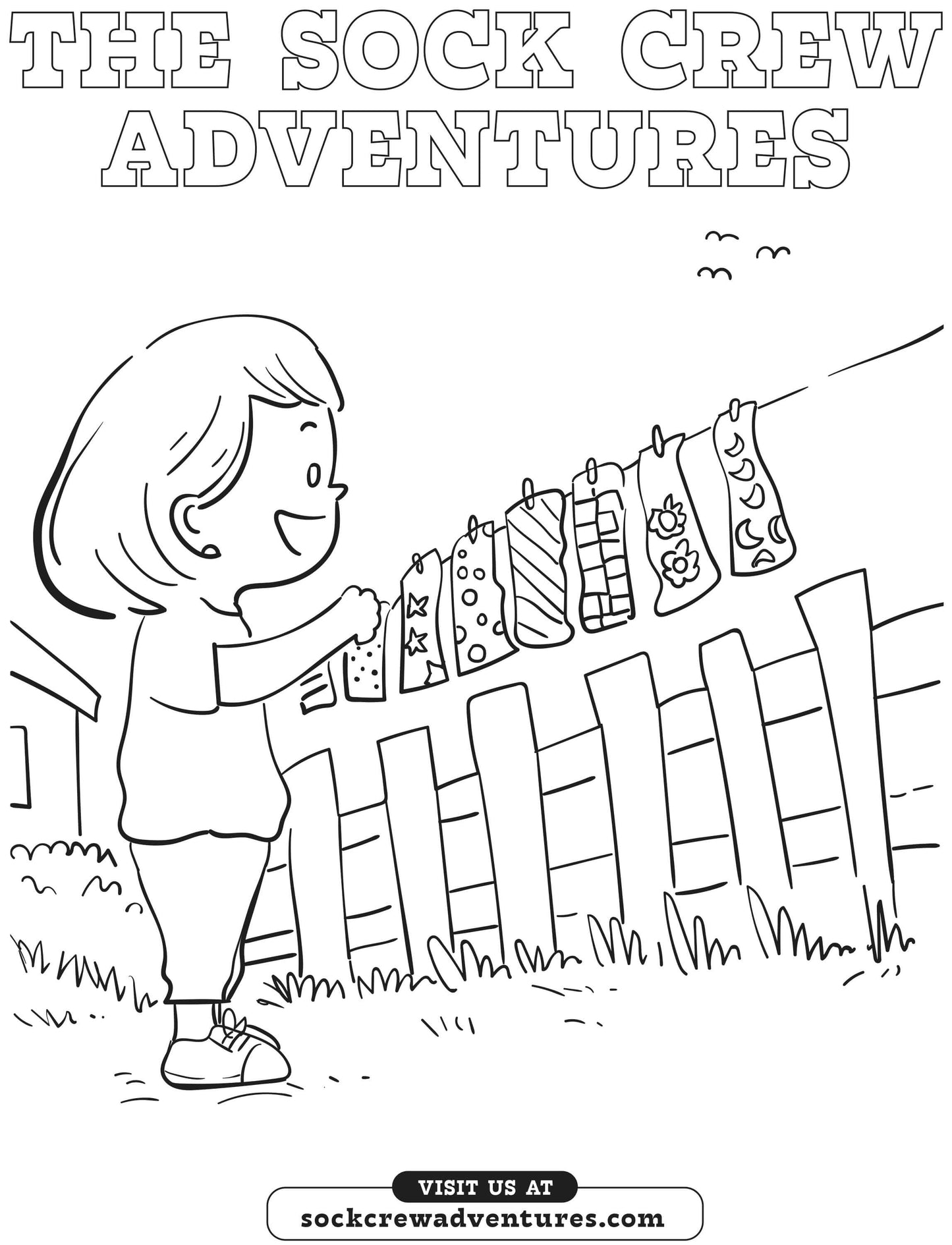 Free - Sock Crew Adventures Vol:1 Coloring Page
