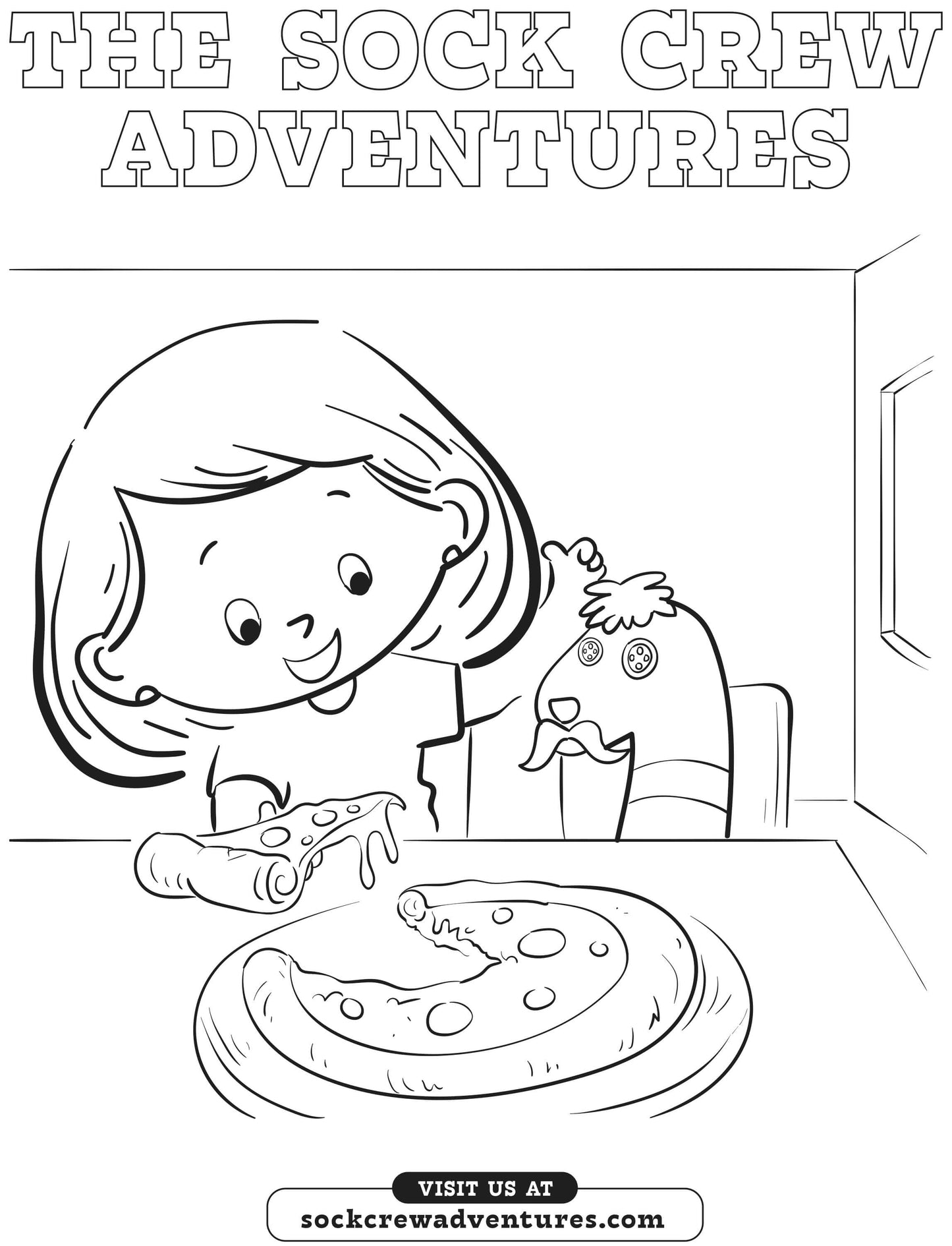 Free - Sock Crew Adventures Vol:2 Coloring Page