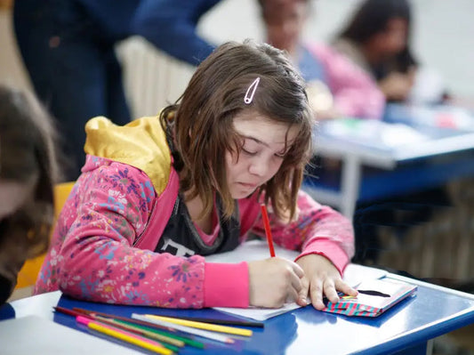 special needs girl coloring