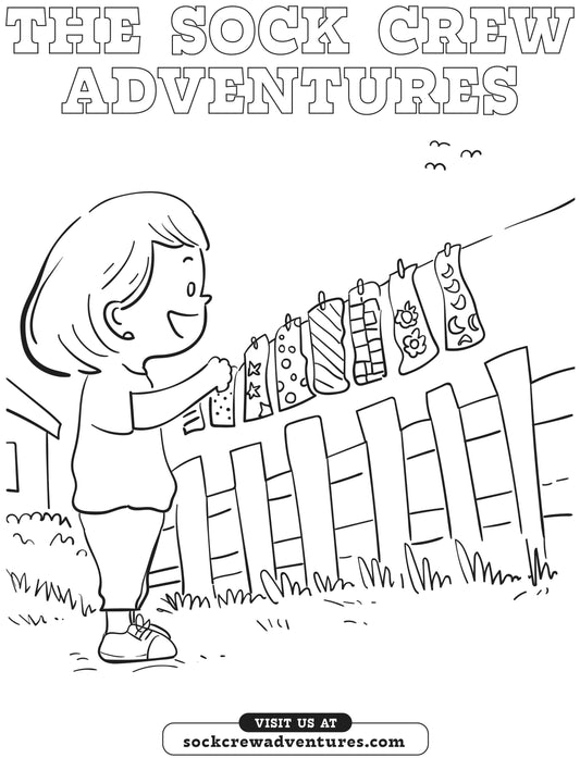 Free - Sock Crew Adventures Vol:1 Coloring Page