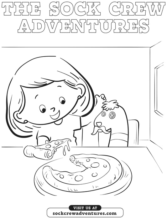Free - Sock Crew Adventures Vol:2 Coloring Page
