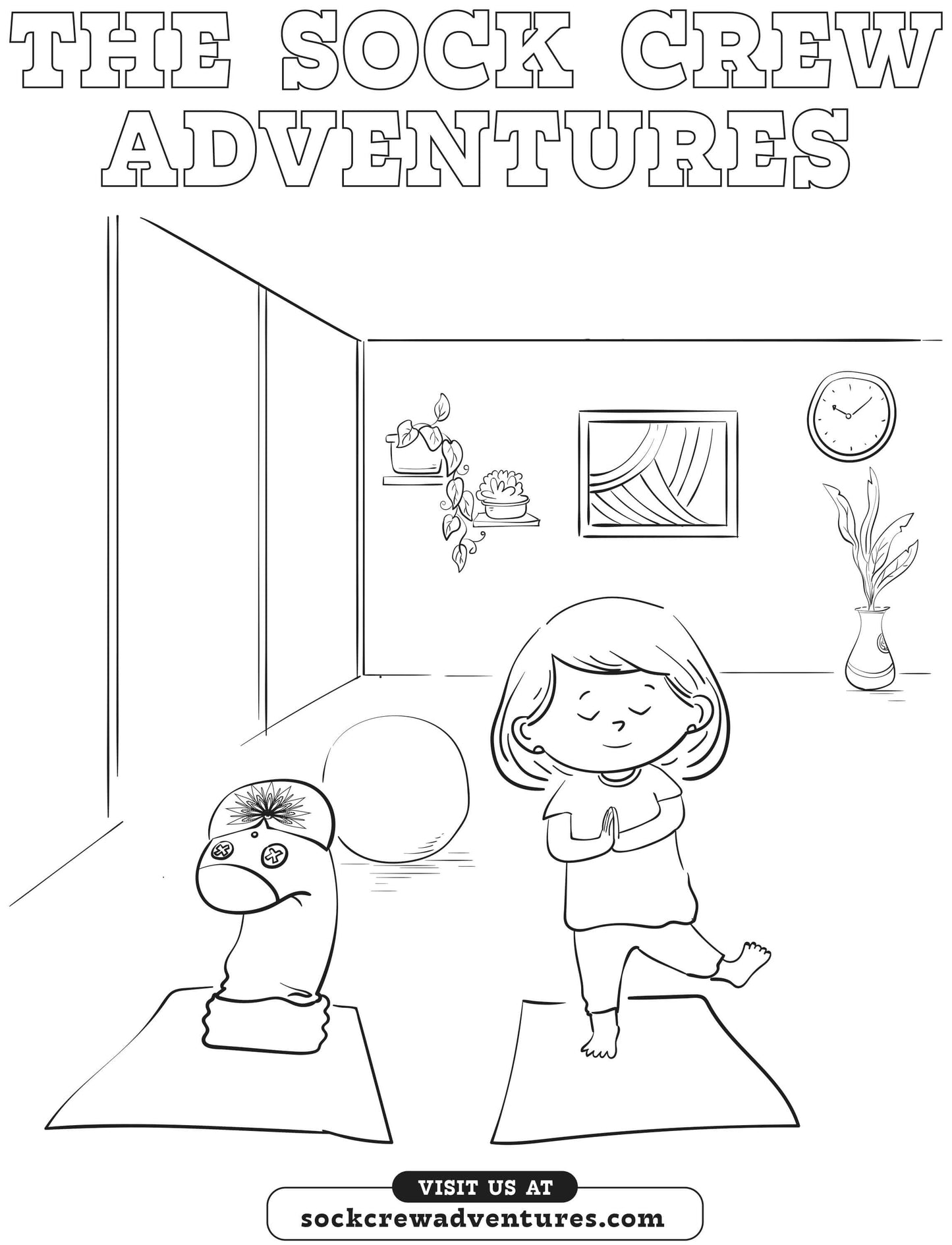 Free - Sara and Raj Yoga Through India Coloring Page