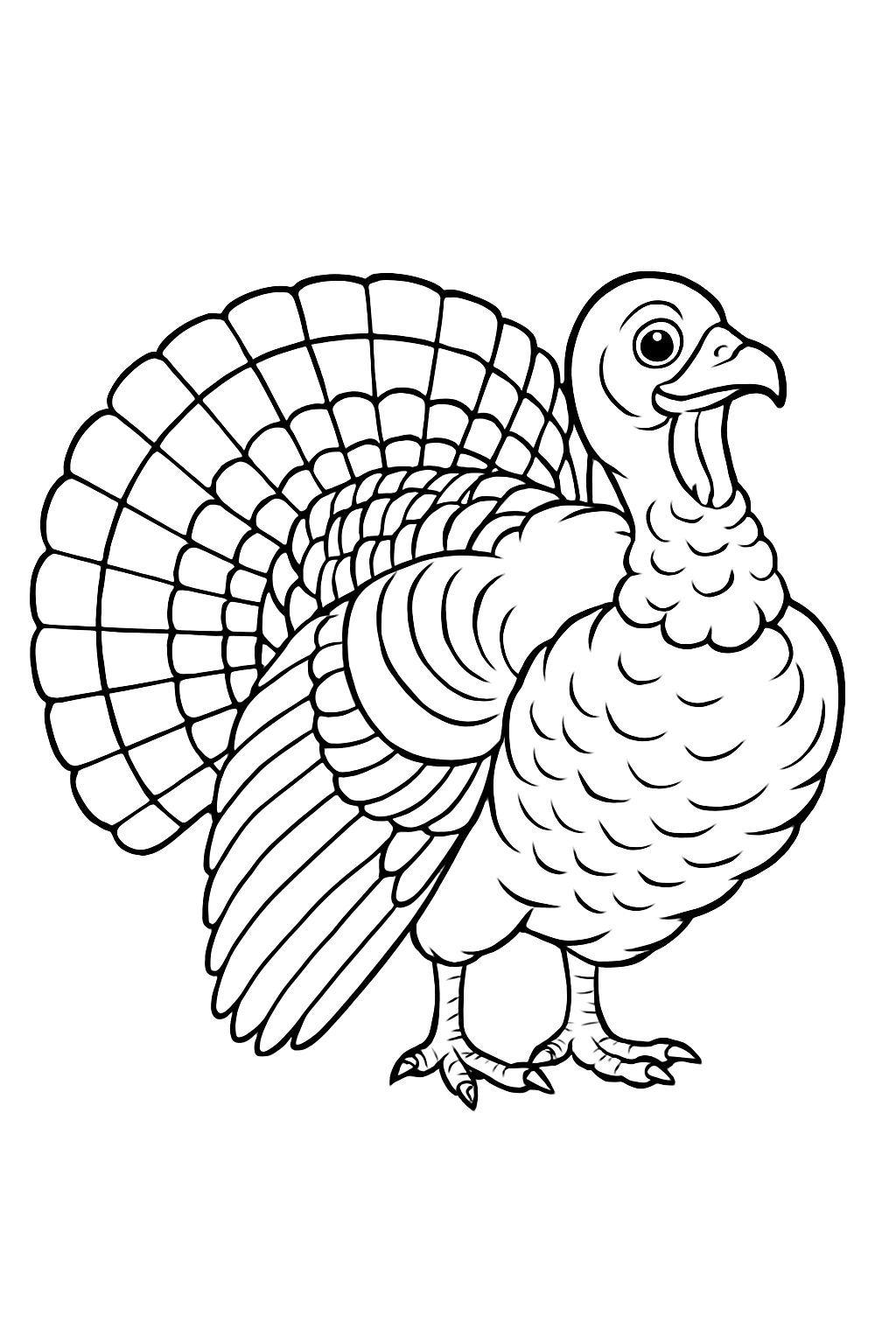 Free - Thanksgiving Turkey Coloring Sheet